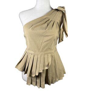 SEA New York One-Shoulder Pleated Top Size 0